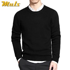 2023 Spring Mens Pullover Sweaters Simple Style Cotton O neck Sweater Jumpers Au