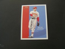 2010 TOPPS NATIONAL CHICLE WALTER JOHNSON TOPPS UMBRELLA RED BACK 1/1