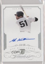 2016 Panini Flawless Rookie Auto 12/25 Mac Williamson #RA-MW Auto 0j4n
