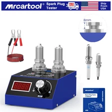 Spark Plug Tester Dual Hole Diagnostic Tool 12V Gasoline LCD Digital Display