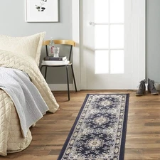 Home Dynamix Premium Sakarya 1'9" x 7'2", Navy Blue/Brown 