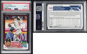 2023 Topps Series 1 Black /72 Vaughn Grissom #275 PSA 8 Rookie RC
