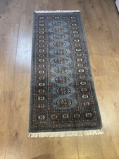 Gooch Luxury Hand Knotted Pakistan Bokhara Handmade Rug, Cream, Runner W60 L152