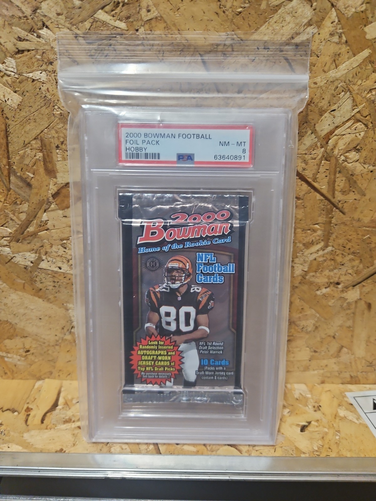 2000 Bowman Football Hobby Foil Pack PSA 8 Tom Brady ROY Promo Card Chance