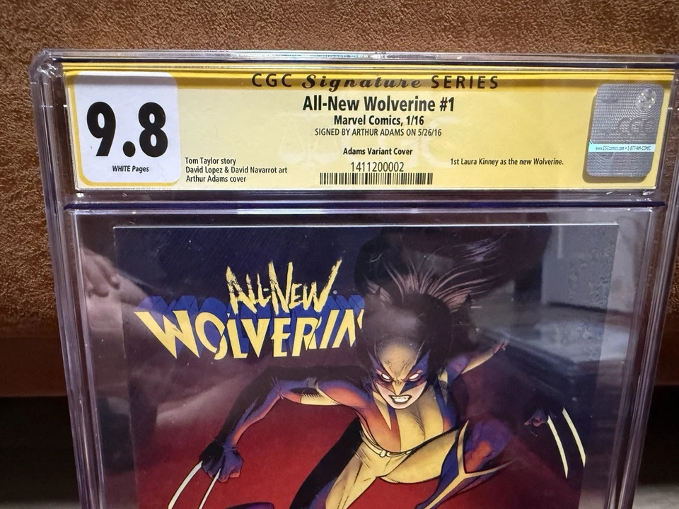 ALL-NEW WOLVERINE #1 CGC 9.8 ADAMS VARIANT 1ST APP OF LAURA KINNEY AS WOLVERINE! - Image 2 of 3