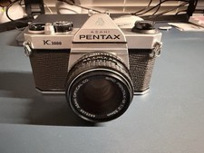 Pentax Asahi K1000 35mm Film Camera W/50mm Lens Film Tested Working Great