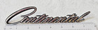 1964 Lincoln Continental Script Emblem C4VB-5325622 OEM Chrome Fender Badge