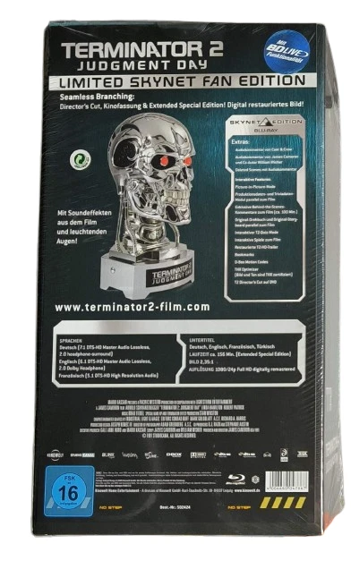 🎥⚪️🟢⚫️ Terminator 2 Judgement Day - Limited Skynet Fan Edition | Blu-ray | OVP - Bild 2 von 4