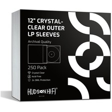 Vinyl Record Sleeves - Clear LP Covers for Dust Protection