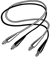 MA-LINE MA02991-3 Heavy Duty Insulated Test Leads 24" Boots