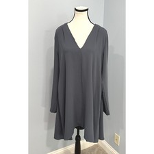 ASTR the Label Trapeze Swing Mini Dress Size Large Dark Academia