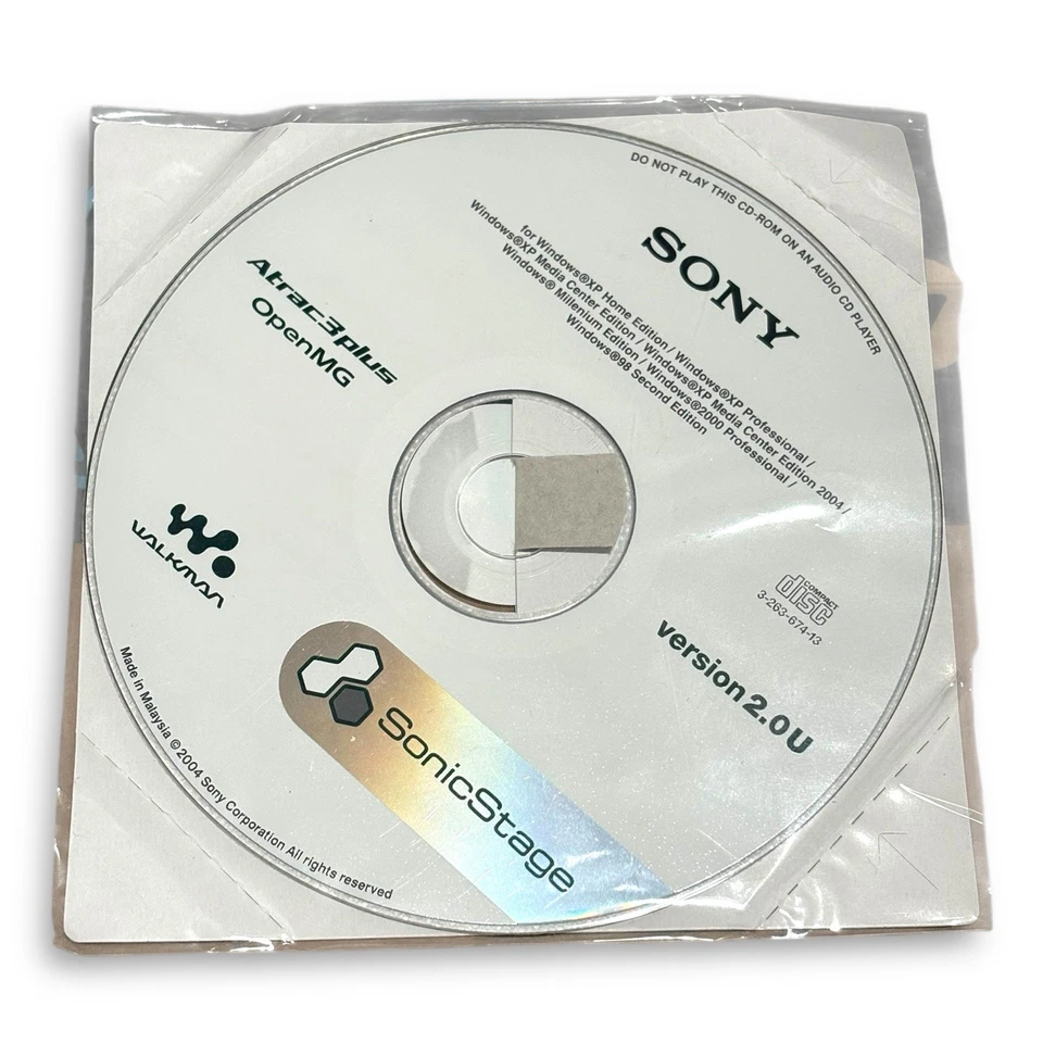 Sony SonicStage Atrac3plus OpenMG Version 2.0 CD-ROM Compact Disc for Windows - Image 4 of 4