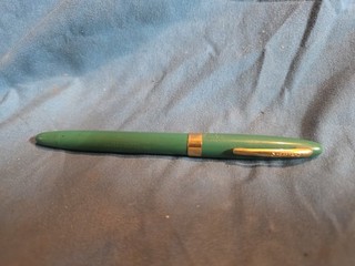 Vintage Sheaffer Fountain Pen Green With 14K Gold NIB