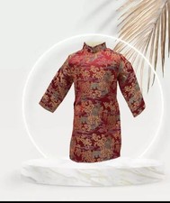 Red Vietnamese Ao Dai for Boy. No Pants. Size 5