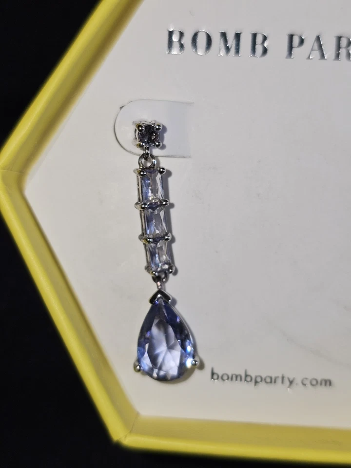 Pendientes Ring Bomb Party OG RBP3897 "Inevitable Bling" Uva Turmalina en... Foto 2 de 4