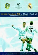 Leeds United v Real Madrid 22/11/2000 Uefa Champions League Official programme