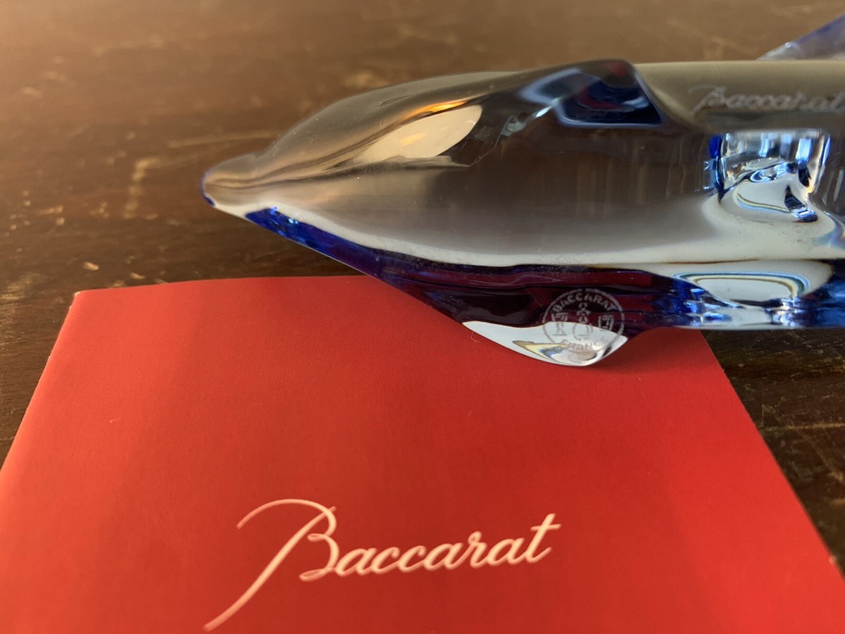 Sky Blue Dolphin Crystal From Baccarat Model 1 | eBay