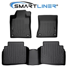 SMARTLINER Custom Fit Floor Mats 2 Row Liner Set OEM TPE 2019-2025 Nissan Altima