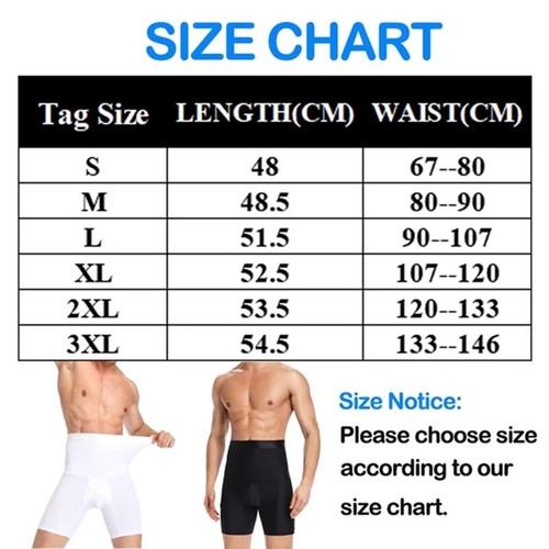 Herren Body Shaper Boxershorts Shorts Bauchkontrolle Hohe Taille Hose Shapewear US - Bild 2 von 34