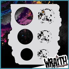 Moon Clouds - Reusable Airbrush Stencil Template
