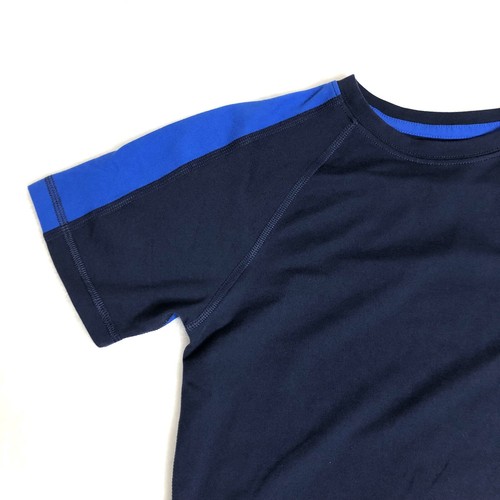 All in Motion Boys Activewear Size M 8-10 T-Shirt Stretch Moisture Wicking Navy - Picture 2 of 6