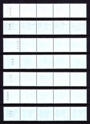 GERMANY — SCOTT 1074-1085 — 1971-74 ACCIDENT PREV. COILS/5 WITH CONTROL # — MNH - Picture 2 of 4
