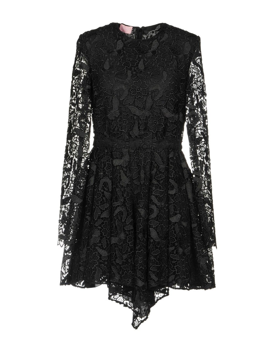 GIAMBA By GIAMBATTISTA VALLI Black Short Lace Mini Dress Size 38