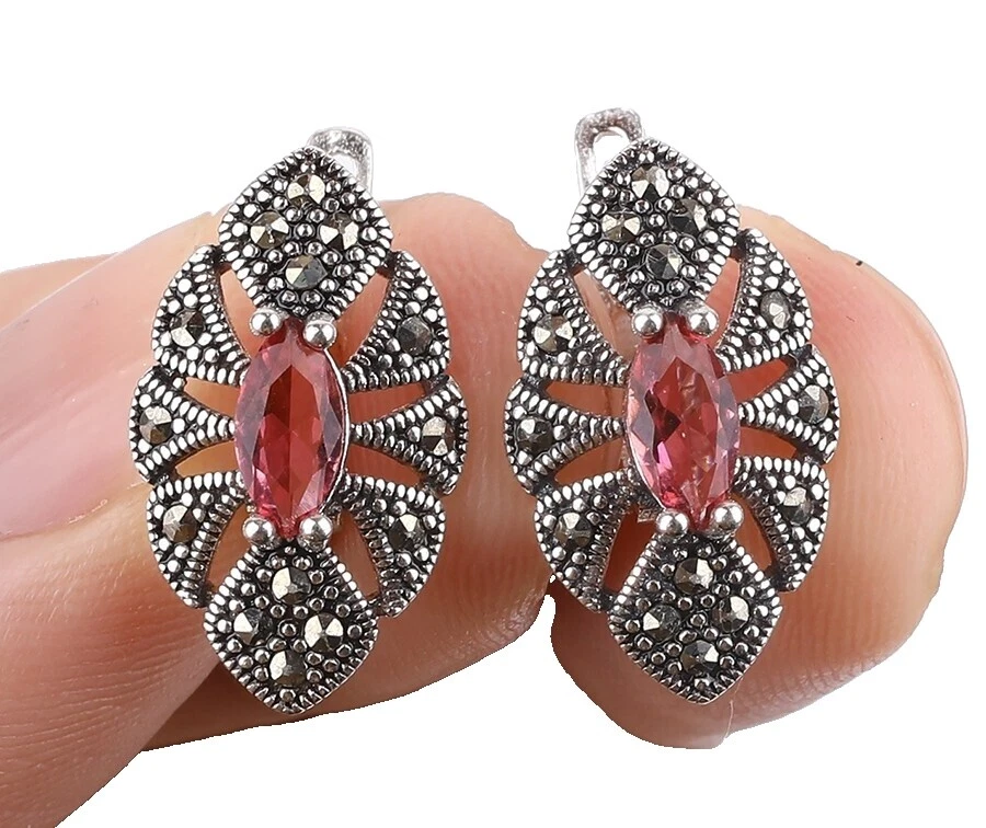 Beauty Ruby Fashion Earrings