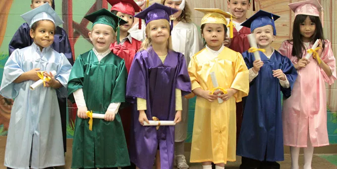 Preschool - Kindergarten Graduation Caps and Gowns