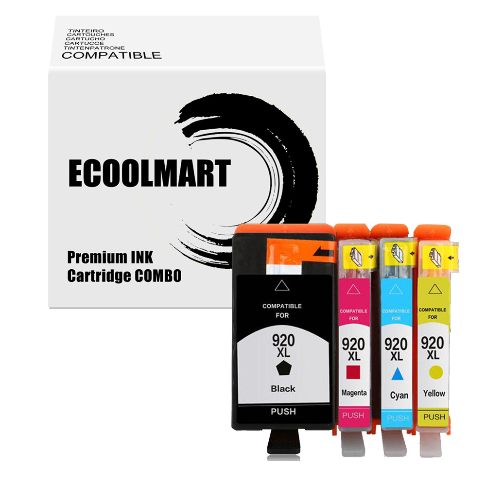 4PK Ink Cartridge replace for HP 920 XL Officejet E709n E710n 6500A 7000 7500A