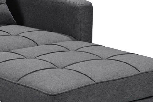 Suri 3-in-1 Convertible Sofa Chair Bed by Sarantino - Dark Grey - Picture 9 of 11