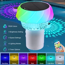 Solar Pool Chlorine Floater for 1" or 3" Tablets - Floating Chlorine Dispenser