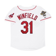 Dave Winfield 1995 Cleveland Indians Home White World Series Men's Jersey