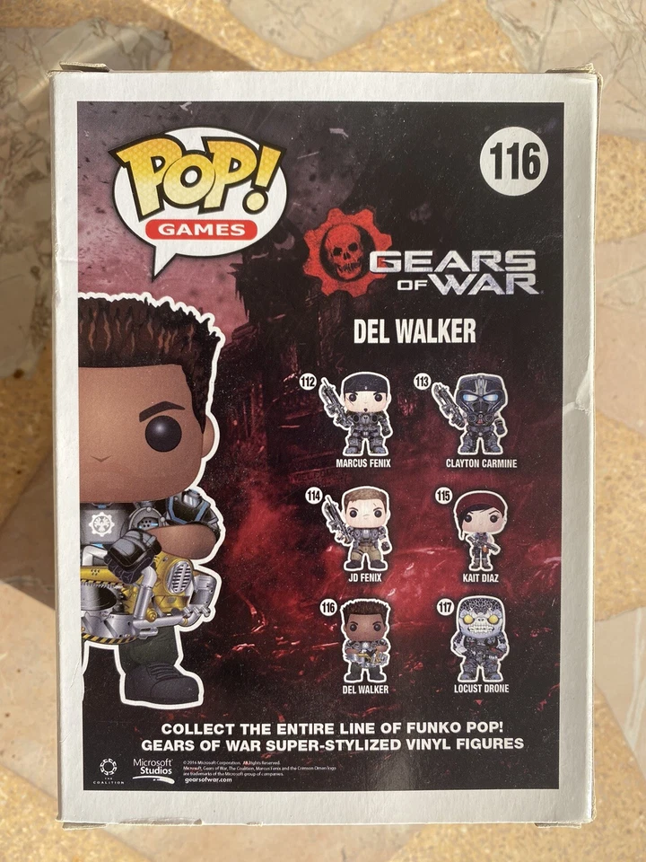Funko Pop! Del Walker #116 del juego Gears of War - Imagen 2 de 4