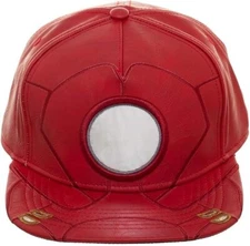 Bioworld Marvel Iron Man Arc Reactor Adjustable Snapback Faux Leather Hat