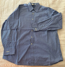 TOMMY HILFIGER ITACA DRESS SHIRT SIZE XL 17 34-35 REGULAR FIT BLUE