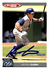 Kevin Cash autographed baseball card Toronto Blue Jays, FT 2004 Topps Total #201
