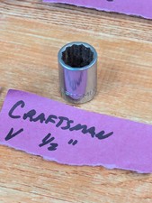 Craftsman 3/8" Drive SAE 12 pt Socket 1/2" # 44333 ~ V Series ~ USA