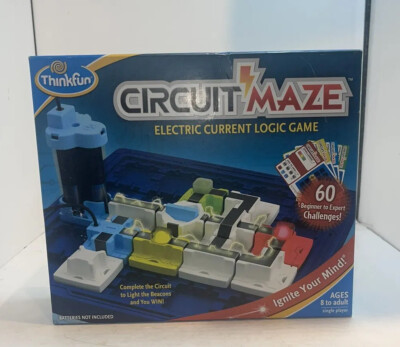 Circuit Maze Electric Current Logic Game STEM by Thinkfun Complete Tested