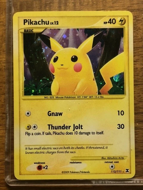 Pikachu 2009 Platinum: Rising Rivals #112/111 Holo (Secret