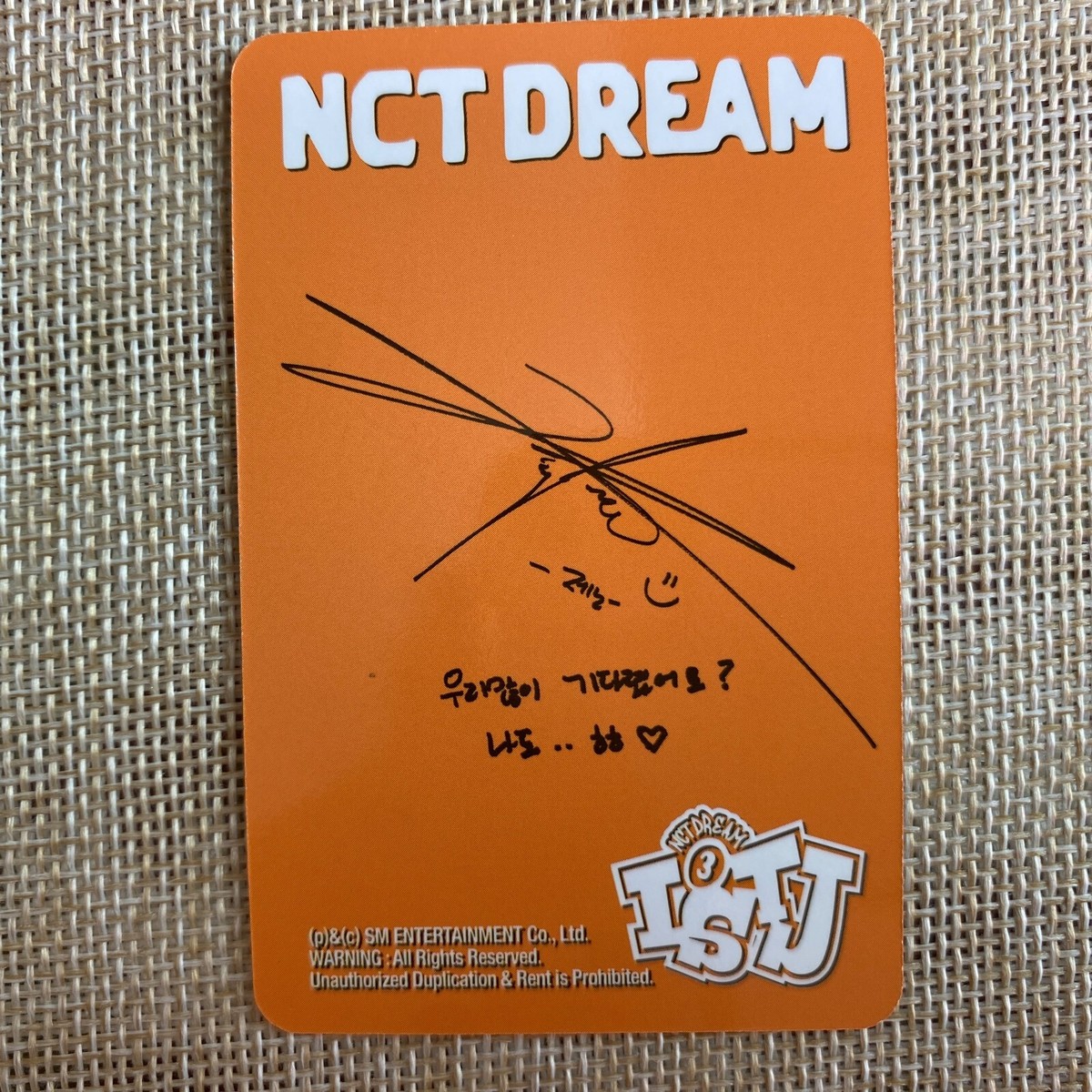 NCT DREAM JENO [ 3rd Album ISTJ ] Official Photocard