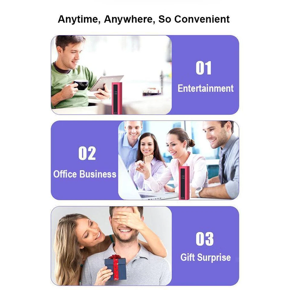 Mini Laser Projection Wireless Keyboard for Smartphone Tablet Rose Gold - Image 2 of 4