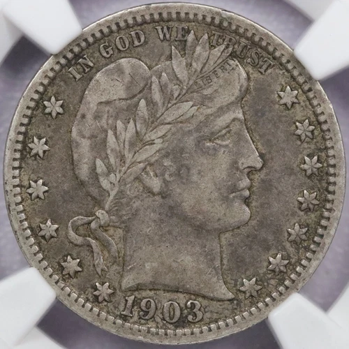 1903 25c Barber Quarter - NGC VF 35