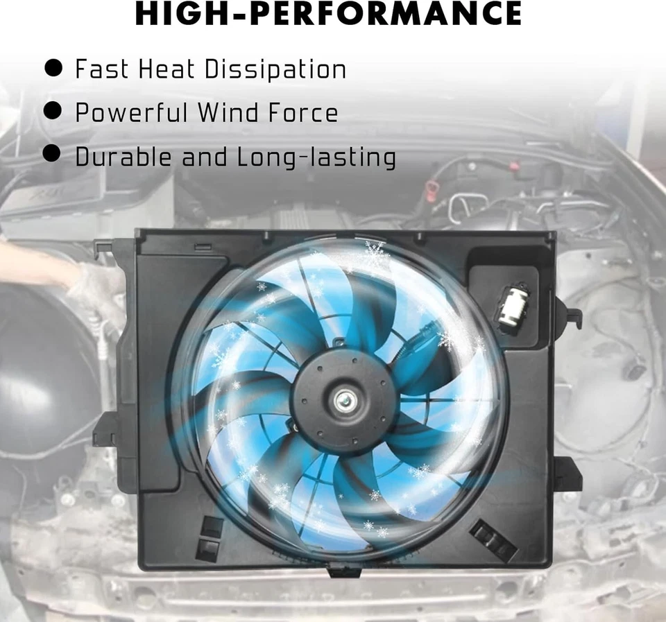 Вентилятор радиатора для 2012-2017 Kia Rio Hyundai Veloster 2012-2013 Hyundai Accent - Изображение 4 из 4