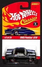 Hot Wheels Classics Series 1 Black Or Navy 1965 Pontiac GTO Red Lines