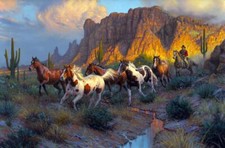 Ceramic Backsplash Tile Mural Horse Kitchen/Bathroom - Legends of the West
