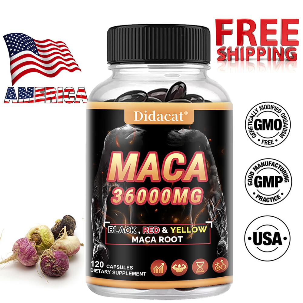 Polvo de raíz de maca (negro, rojo, amarillo) materias primas superalimento natural puro de maca