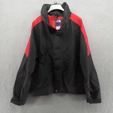 Vtg North Face Jacket Mens Large Black Red Trim Extreme Gore-Tex Made In USA 80s