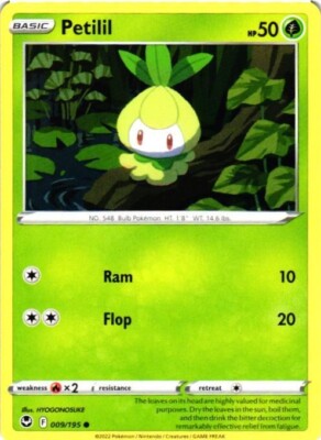 petilil pokemon card value  4 holofoil pattern or surface detail) Petilil - 4/145