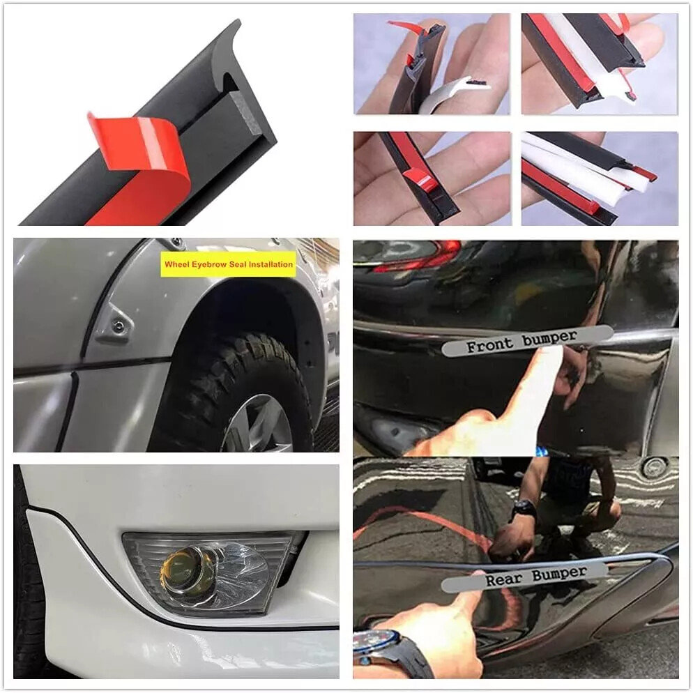 T Shape For Ford Rubber Seal Strip Hood Trunk Trim Edge Moulding Weatherstrip